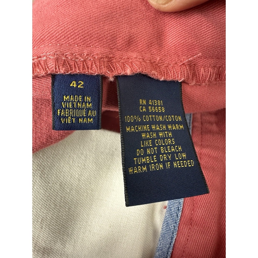 Polo Ralph Lauren Shorts Mens 42 Coral Chino Classic Fit 9" Inseam Stretch Golf - Picture 6 of 12